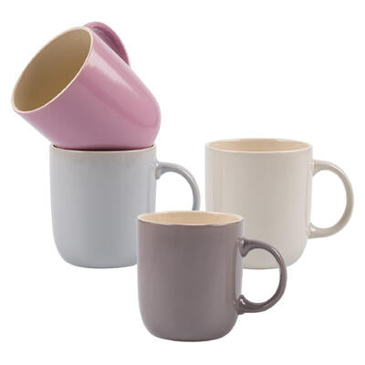 stoneware mug- 13oz- 4 assortments -- 36 per case