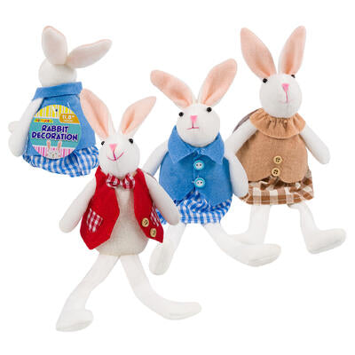 easter rabbit decor- 11 - 3 assortments -- 24 per case
