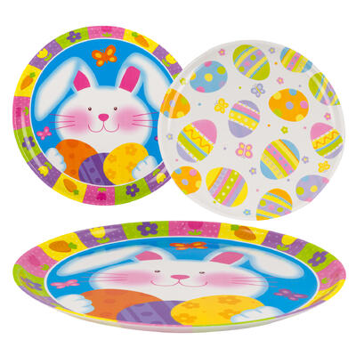 easter serving tray- 13.5 - 2 assortments -- 36 per case