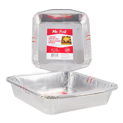 mr. foil 2pk square cake pan -- 36 per case
