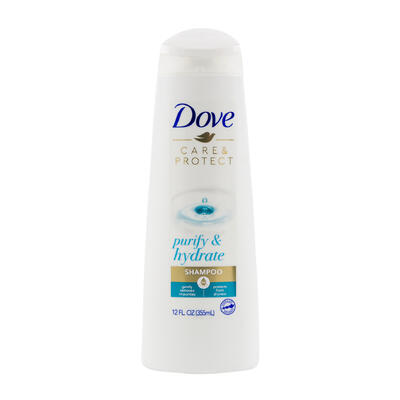 dove purify and hydrate shampoo- 12oz -- 4 per case