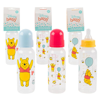 winnie the pooh baby bottle- 9oz- 3 assortments -- 36 per case
