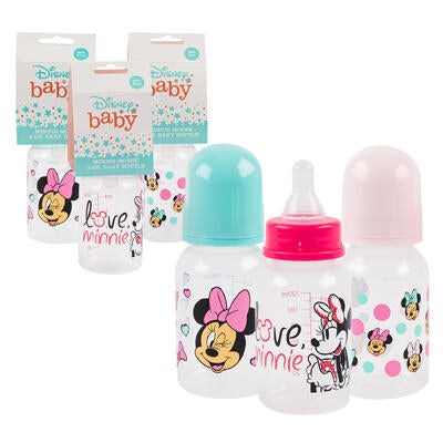minnie mouse bottles- 5oz- 3 assortments -- 36 per case