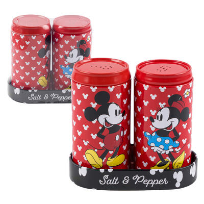 mickey and minnie salt and pepper shaker- red -- 12 per case