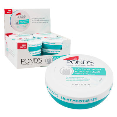 ponds light moisturiser face cream- 2.53oz -- 48 per case