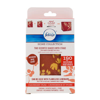 febreze 2pc cranberry pear air freshener -- 24 per case
