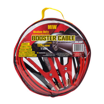 car booster cable- 12ft -- 12 per case