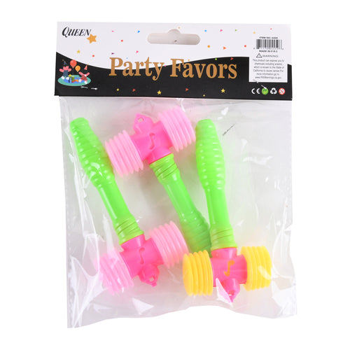 party favors squeaky hammer asst color 4459 -- 12 per box