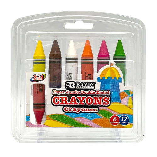 super jumbo double ended crayons 2520 -- 24 per box