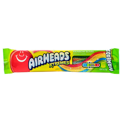 airheads xtremes rainbow berry candy - 2oz bags  -- 18 per box