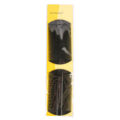 lice comb 2pk double side black -- 24 per box