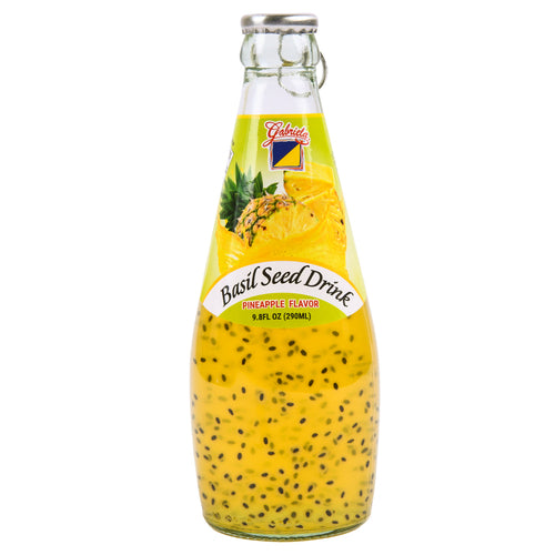 gabriela basil seed drink pineapple 9.8 oz crv -- 24 per case