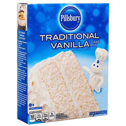 pillsbury tradtnl vanilla cake mix 15.25 oz -- 12 per case