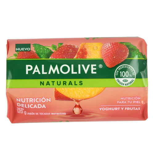 palmolive nat bar soap yogurt y frutas 120g -- 72 per case