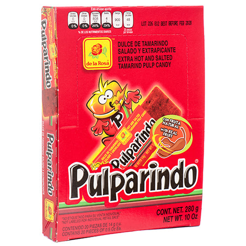 de la rosa pulparindo hot - 32 pack - mexican candy -- 32 per case