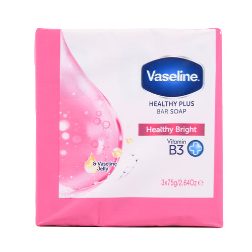 vaseline bar soap vit b3 healthy 75gr 3pk -- 48 per case