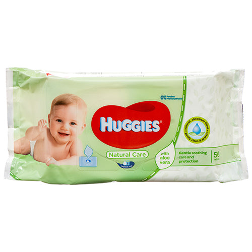 huggies baby wipe natural care 56 ct -- 12 per case