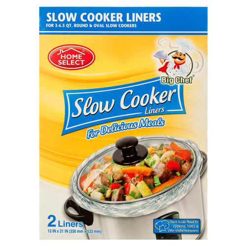 home select slow cooker liners 2 ct -- 24 per case