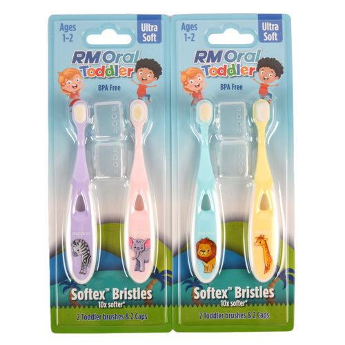 rm oral toddler toothbrush asst 2 pk -- 6 per box