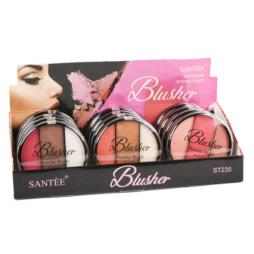 santee 3 color blush pallet 12 ct disp -- 12 per box