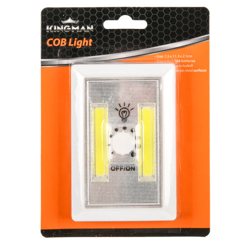 kingman cob wall light w turn switch rect. battery operated -- 24 per box