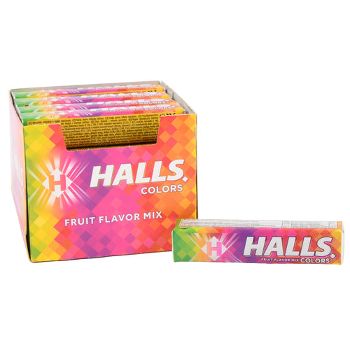 halls stick fruit flavor mix colors -- 20 per box