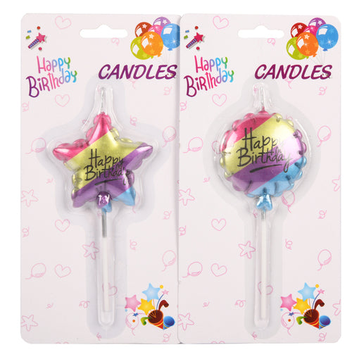 birthday candle balloon design -- 24 per box