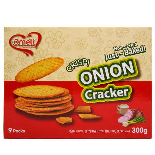 baked onion cracker omeli 300g -- 8 per case