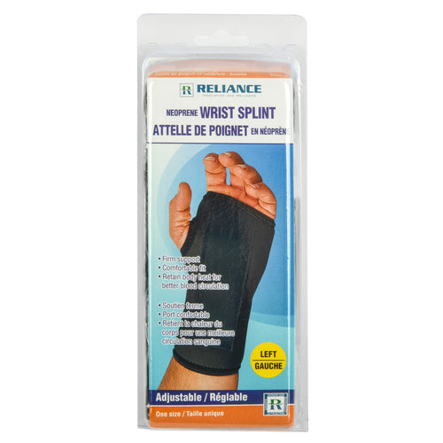 neoprene wrist splint left -- 12 per case