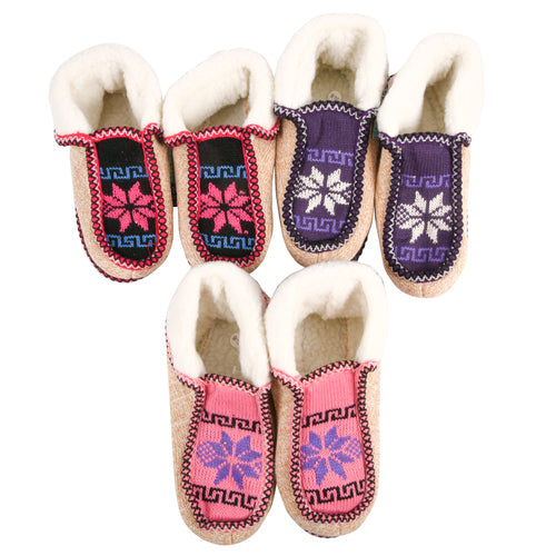 hw women indoor botties slippers -- 12 per box
