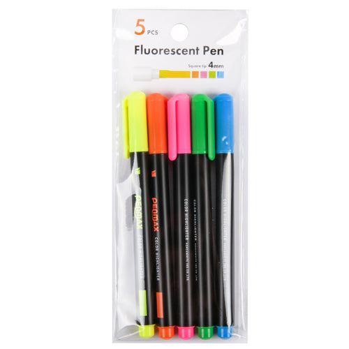 neon color hightlighter 5ct w asst colors -- 12 per box
