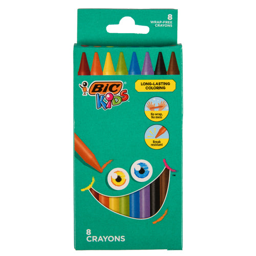 bic crayons kids 8 ct -- 6 per box
