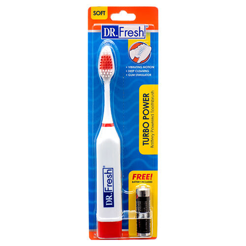 toothbrush w battery turbo power dr. fresh -- 36 per case