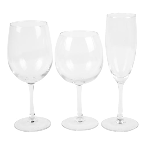 wine glass assortment -- 12 per case
