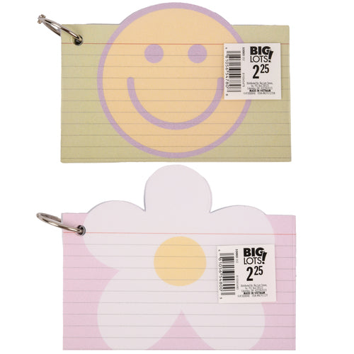 index cards 100 ct 3 asst prints -- 10 per case