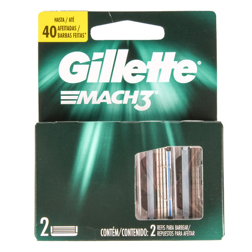 gillette mach3 cartridge 2 pk -- 12 per box