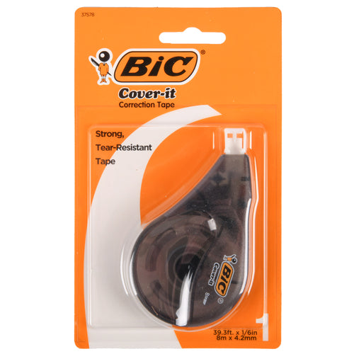bic cover-it correction tape -- 6 per box