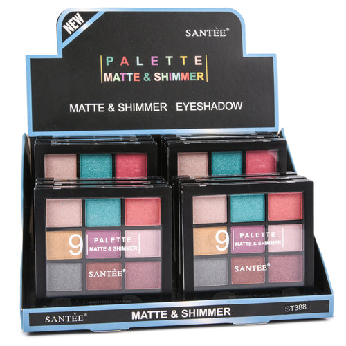 matte shimmer eyeshadow bright eyes 9 color -- 12 per box