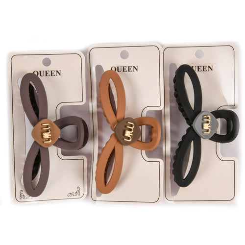 hair jaw butterfly shape asst color -- 12 per box
