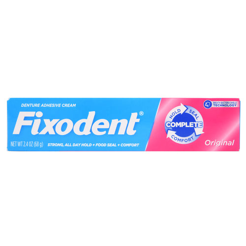 fixodent complete denture adhesive cream 2.4 oz -- 24 per case