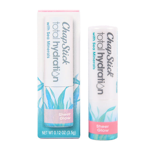 chapstick total hydration sheer glow .12 oz -- 36 per box