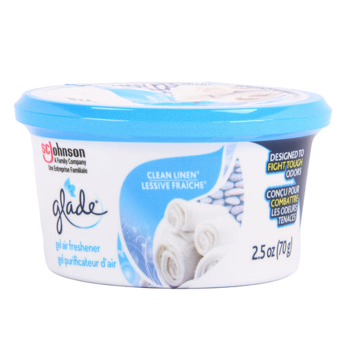glade gel clean linen 70 gr -- 12 per case