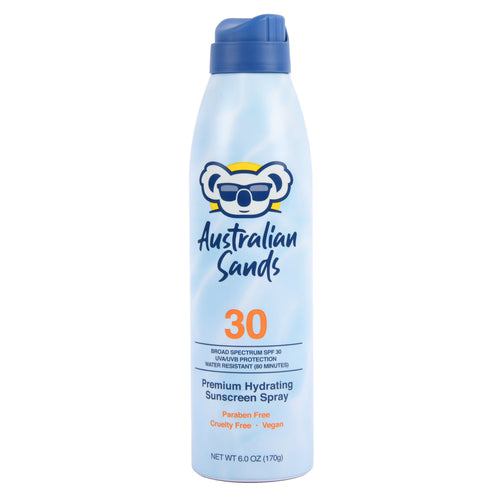 australian sands sunscreen spray 30 spf -- 6 per box