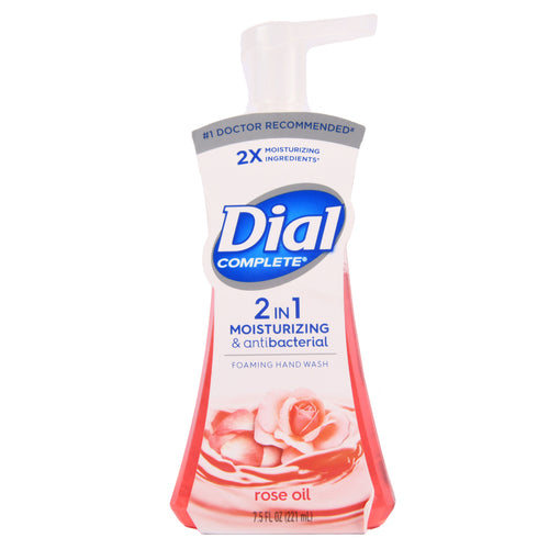 dial complete 2 in 1 foaming hand soap rose oil 7.5 oz -- 8 per case