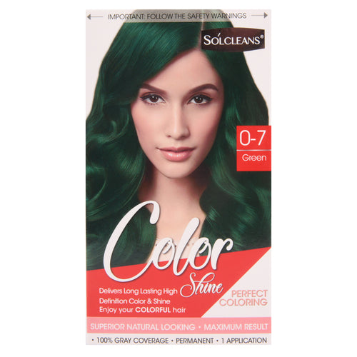 solcleans hair color shine green -- 48 per case
