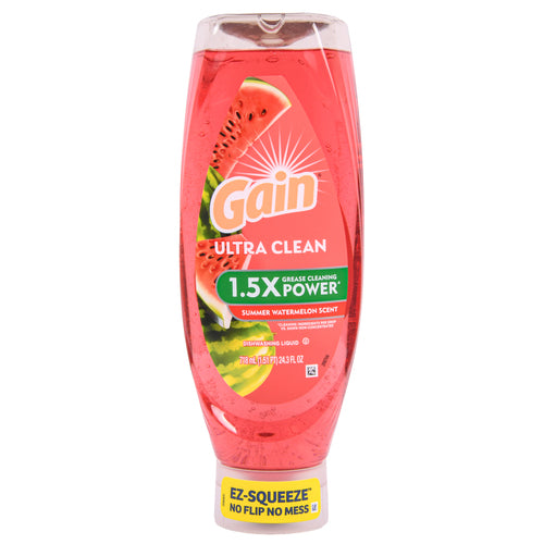 gain ultra ez-squeeze summer watermelon 24.3 oz -- 8 per case
