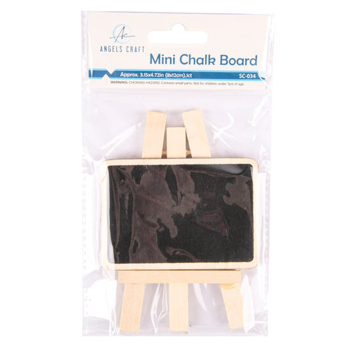 angels craft mini chalk board w stand -- 12 per box