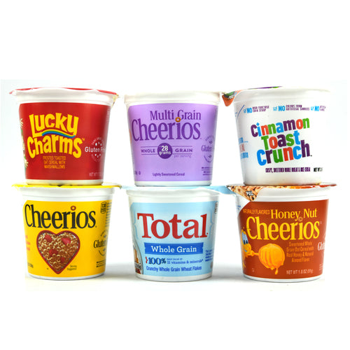 general mills variety pack single serve cereal cups 1.63 oz exp 10 29 23 -- 60 per case