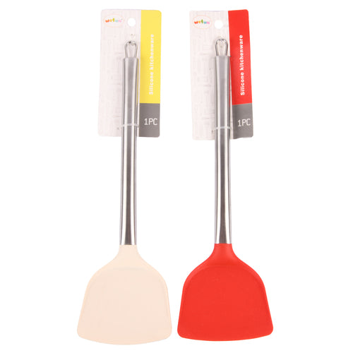 wefun silicone spatula assorted color 1pc -- 12 per box