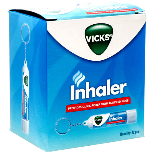 vicks inhaler 0.5 ml with keychain -- 12 per box